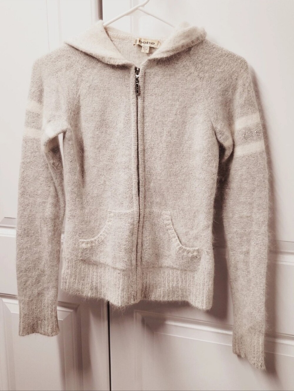 Bebe Hoodie Women's Size: Small CUTE Hooded Super Soft Sequins